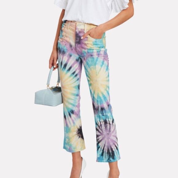 Mother The Tripper Tie-Dye Jeans